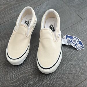 Vans Off White Slip Ons